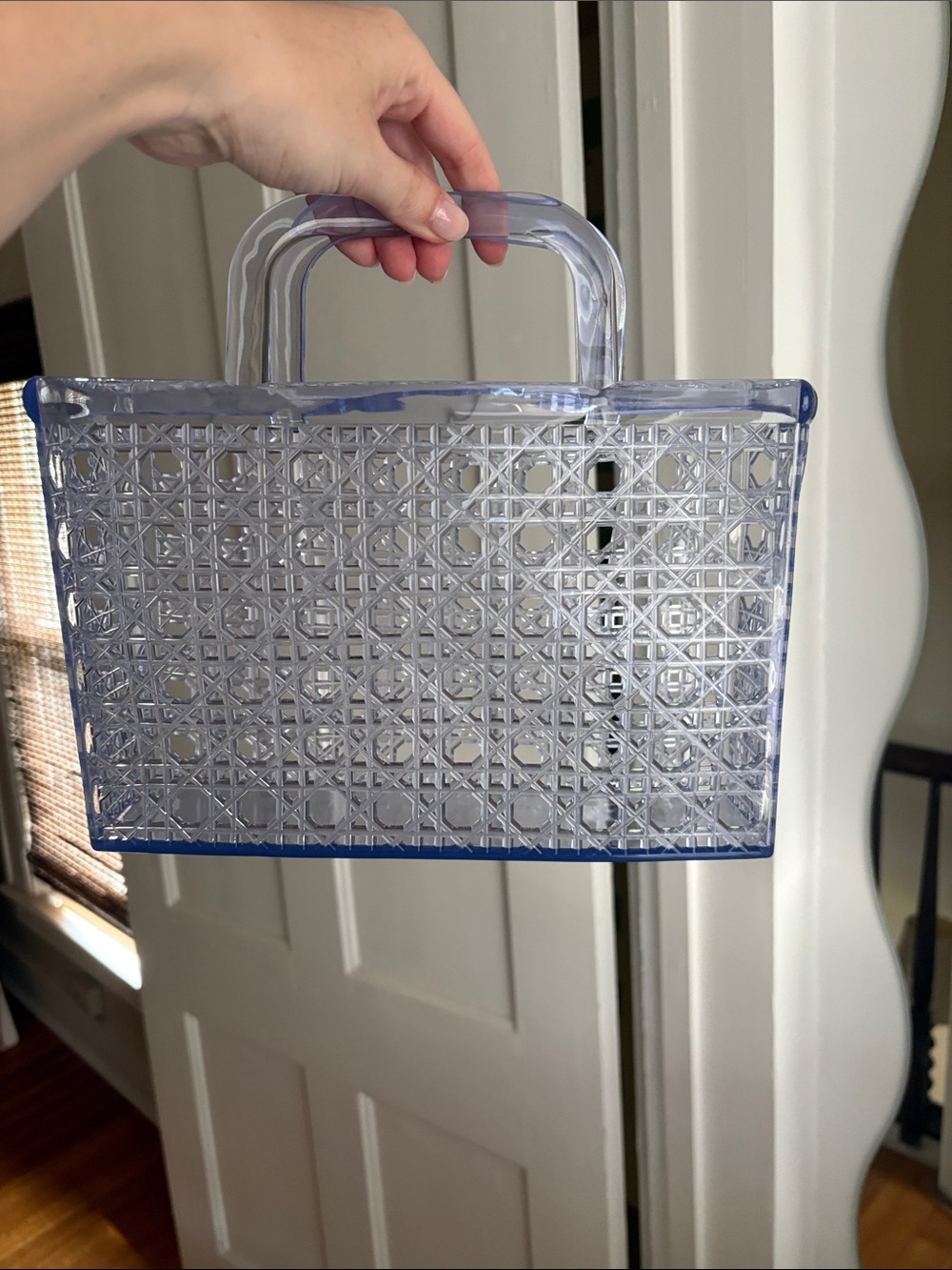 Clear & Blue Old Navy brand tote bags